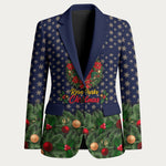 Rosa Parks Christmas Blazer Freedom Bus Wreath Vintage Festive Holiday