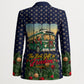 Rosa Parks Christmas Blazer Freedom Bus Wreath Vintage Festive Holiday