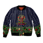 Rosa Parks Christmas Bomber Jacket Freedom Bus Wreath Vintage Festive Holiday