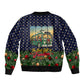 Rosa Parks Christmas Bomber Jacket Freedom Bus Wreath Vintage Festive Holiday