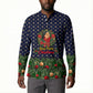 Rosa Parks Christmas Button Sweatshirt Freedom Bus Wreath Vintage Festive Holiday