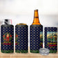 Rosa Parks Christmas 4 in 1 Can Cooler Tumbler Freedom Bus Wreath Vintage Festive Holiday
