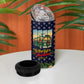 Rosa Parks Christmas 4 in 1 Can Cooler Tumbler Freedom Bus Wreath Vintage Festive Holiday