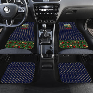 Rosa Parks Christmas Car Mats Freedom Bus Wreath Vintage Festive Holiday