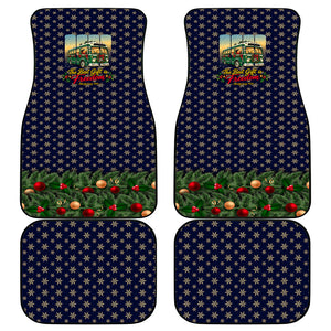Rosa Parks Christmas Car Mats Freedom Bus Wreath Vintage Festive Holiday