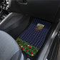 Rosa Parks Christmas Car Mats Freedom Bus Wreath Vintage Festive Holiday