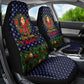 Rosa Parks Christmas Car Seat Cover Freedom Bus Wreath Vintage Festive Holiday