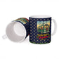 Rosa Parks Christmas Ceramic Mug Freedom Bus Wreath Vintage Festive Holiday