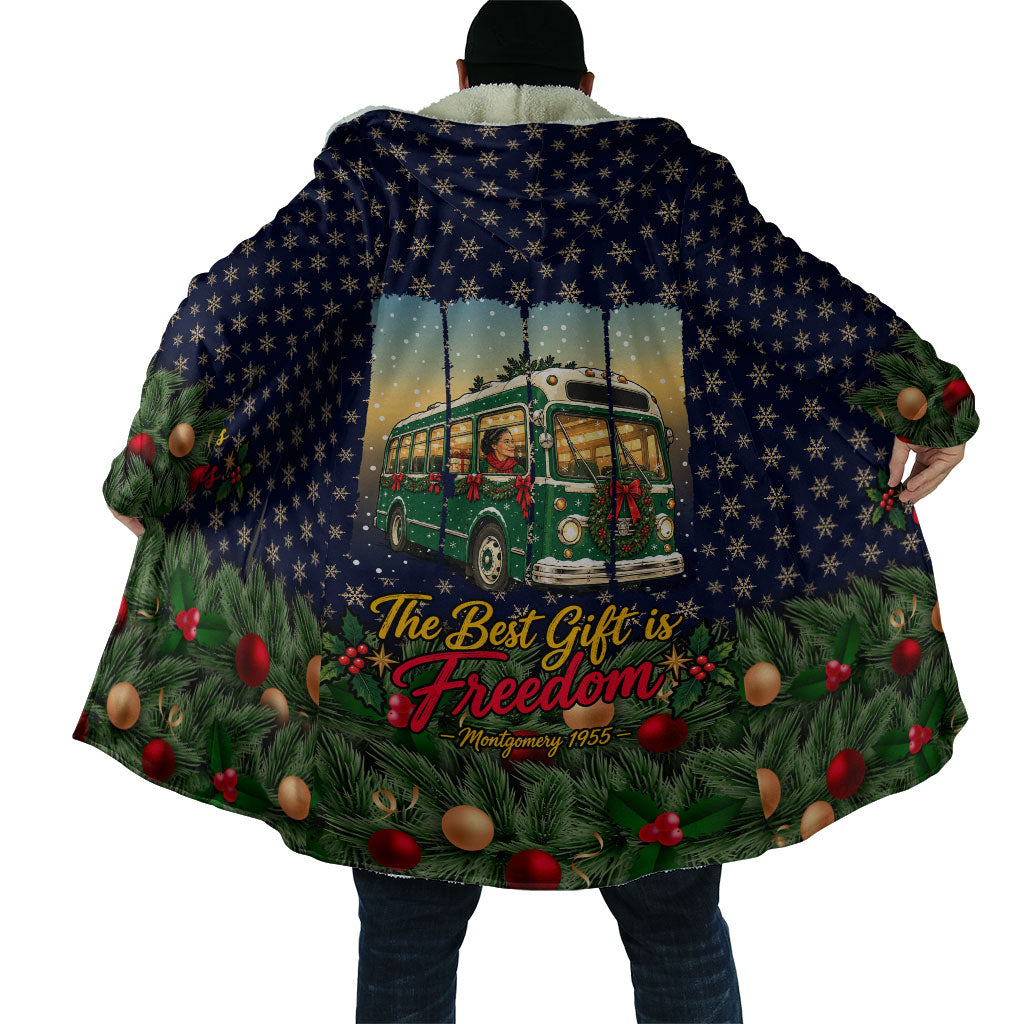 Rosa Parks Christmas Cloak Freedom Bus Wreath Vintage Festive Holiday