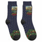 Rosa Parks Christmas Crew Socks Freedom Bus Wreath Vintage Festive Holiday
