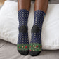 Rosa Parks Christmas Crew Socks Freedom Bus Wreath Vintage Festive Holiday