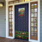 Rosa Parks Christmas Door Cover Freedom Bus Wreath Vintage Festive Holiday