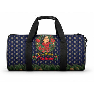 Rosa Parks Christmas Duffle Bag Freedom Bus Wreath Vintage Festive Holiday