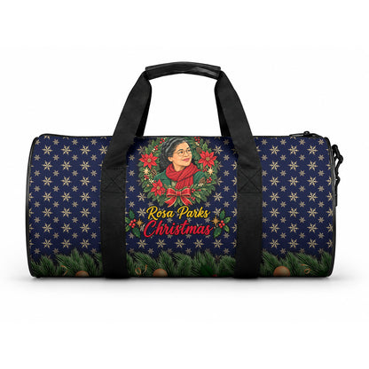 Rosa Parks Christmas Duffle Bag Freedom Bus Wreath Vintage Festive Holiday