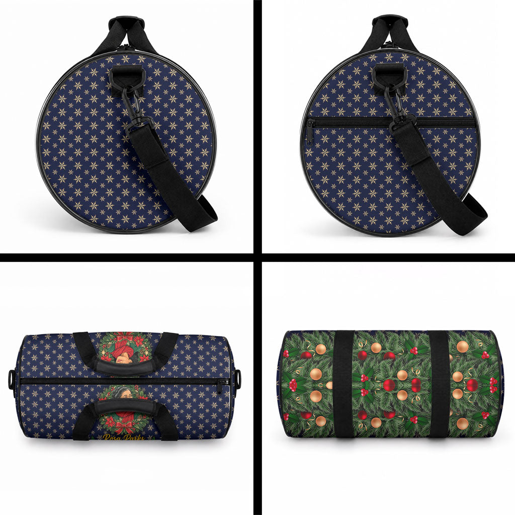 Rosa Parks Christmas Duffle Bag Freedom Bus Wreath Vintage Festive Holiday