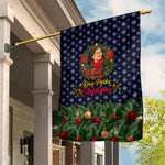 Rosa Parks Christmas Garden Flag Freedom Bus Wreath Vintage Festive Holiday