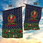 Rosa Parks Christmas Garden Flag Freedom Bus Wreath Vintage Festive Holiday