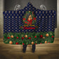 Rosa Parks Christmas Hooded Blanket Freedom Bus Wreath Vintage Festive Holiday