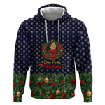 Rosa Parks Christmas Hoodie Freedom Bus Wreath Vintage Festive Holiday