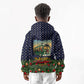 Rosa Parks Christmas Kid Hoodie Freedom Bus Wreath Vintage Festive Holiday