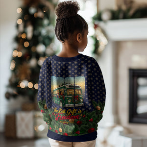 Rosa Parks Christmas Kid Ugly Christmas Sweater Freedom Bus Wreath Vintage Festive Holiday