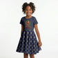 Rosa Parks Christmas Kid Short Sleeve Dress Freedom Bus Wreath Vintage Festive Holiday