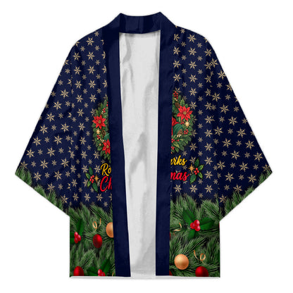 Rosa Parks Christmas Kimono Freedom Bus Wreath Vintage Festive Holiday