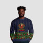 Rosa Parks Christmas Ugly Christmas Sweater Freedom Bus Wreath Vintage Festive Holiday