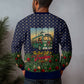 Rosa Parks Christmas Ugly Christmas Sweater Freedom Bus Wreath Vintage Festive Holiday