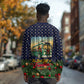 Rosa Parks Christmas Long Sleeve Shirt Freedom Bus Wreath Vintage Festive Holiday