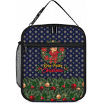 Rosa Parks Christmas Lunch Bag Freedom Bus Wreath Vintage Festive Holiday
