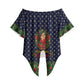Rosa Parks Christmas Off Shoulder Wrap Waist Top Freedom Bus Wreath Vintage Festive Holiday