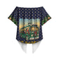 Rosa Parks Christmas Off Shoulder Wrap Waist Top Freedom Bus Wreath Vintage Festive Holiday