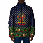 Rosa Parks Christmas Padded Jacket Freedom Bus Wreath Vintage Festive Holiday
