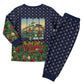 Rosa Parks Christmas Pajama Set Freedom Bus Wreath Vintage Festive Holiday