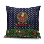 Rosa Parks Christmas Pillow Cover Freedom Bus Wreath Vintage Festive Holiday