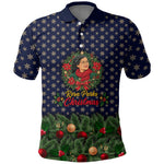 Rosa Parks Christmas Polo Shirt Freedom Bus Wreath Vintage Festive Holiday