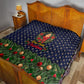 Rosa Parks Christmas Quilt Freedom Bus Wreath Vintage Festive Holiday