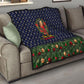 Rosa Parks Christmas Quilt Freedom Bus Wreath Vintage Festive Holiday