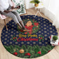 Rosa Parks Christmas Round Carpet Freedom Bus Wreath Vintage Festive Holiday