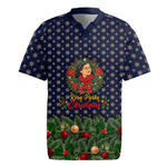 Rosa Parks Christmas Rugby Jersey Freedom Bus Wreath Vintage Festive Holiday
