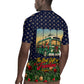 Rosa Parks Christmas Rugby Jersey Freedom Bus Wreath Vintage Festive Holiday