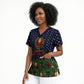 Rosa Parks Christmas Scrub Top Freedom Bus Wreath Vintage Festive Holiday