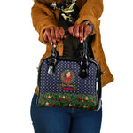 Rosa Parks Christmas Shoulder Handbag Freedom Bus Wreath Vintage Festive Holiday