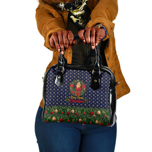 Rosa Parks Christmas Shoulder Handbag Freedom Bus Wreath Vintage Festive Holiday