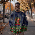 Rosa Parks Christmas Sweatshirt Freedom Bus Wreath Vintage Festive Holiday