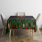 Rosa Parks Christmas Tablecloth Freedom Bus Wreath Vintage Festive Holiday