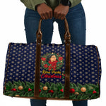 Rosa Parks Christmas Travel Bag Freedom Bus Wreath Vintage Festive Holiday