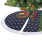 Rosa Parks Christmas Tree Skirt Freedom Bus Wreath Vintage Festive Holiday