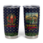 Rosa Parks Christmas Tumbler Cup Freedom Bus Wreath Vintage Festive Holiday